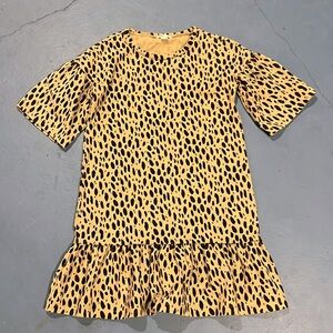 Crewcuts dress knee length with ruffle hem and sleeves